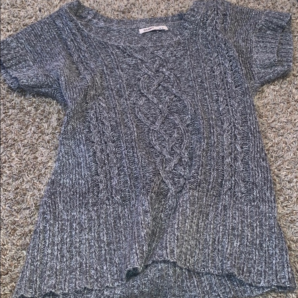 grey sweater